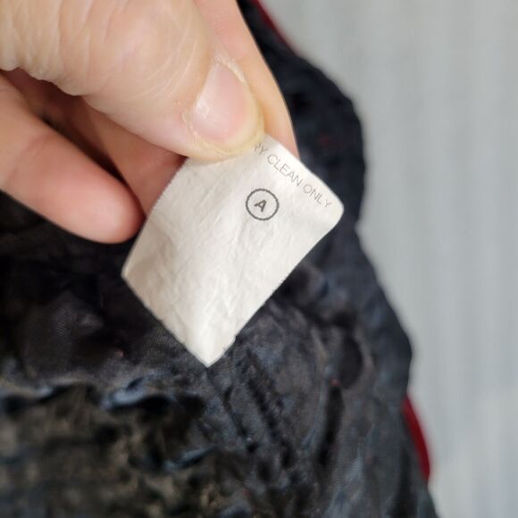 john paul richard womens velevt quilted jacket wine red size large button front - Picture 5 of 10